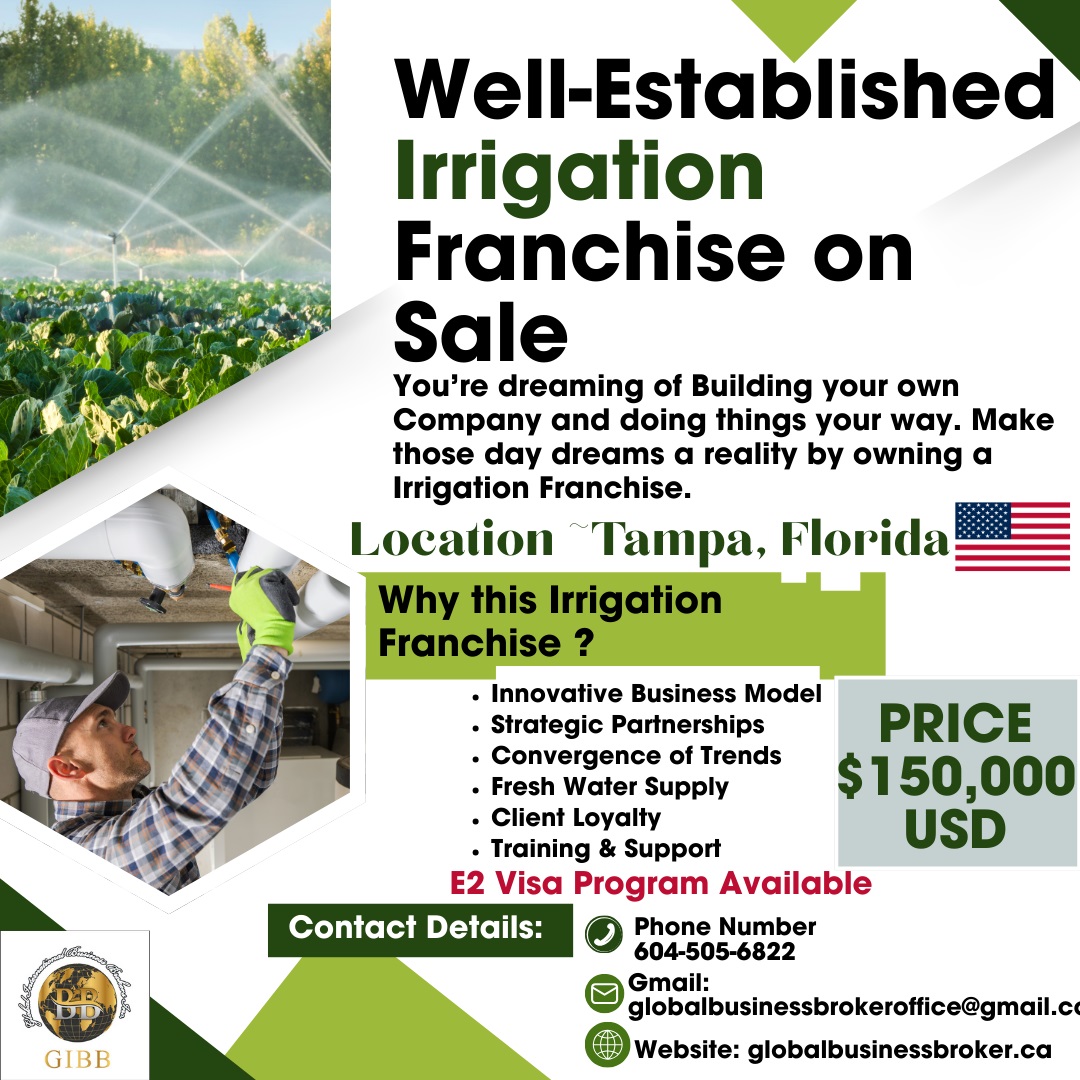 Well-Established Irrigation Franchise 